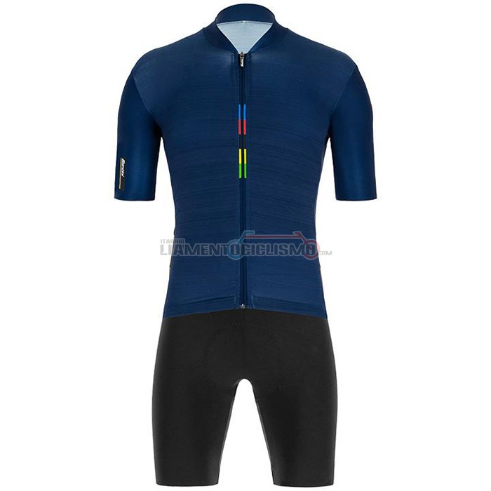 Abbigliamento Ciclismo UCI Manica Corta 2020 Scuro Blu
